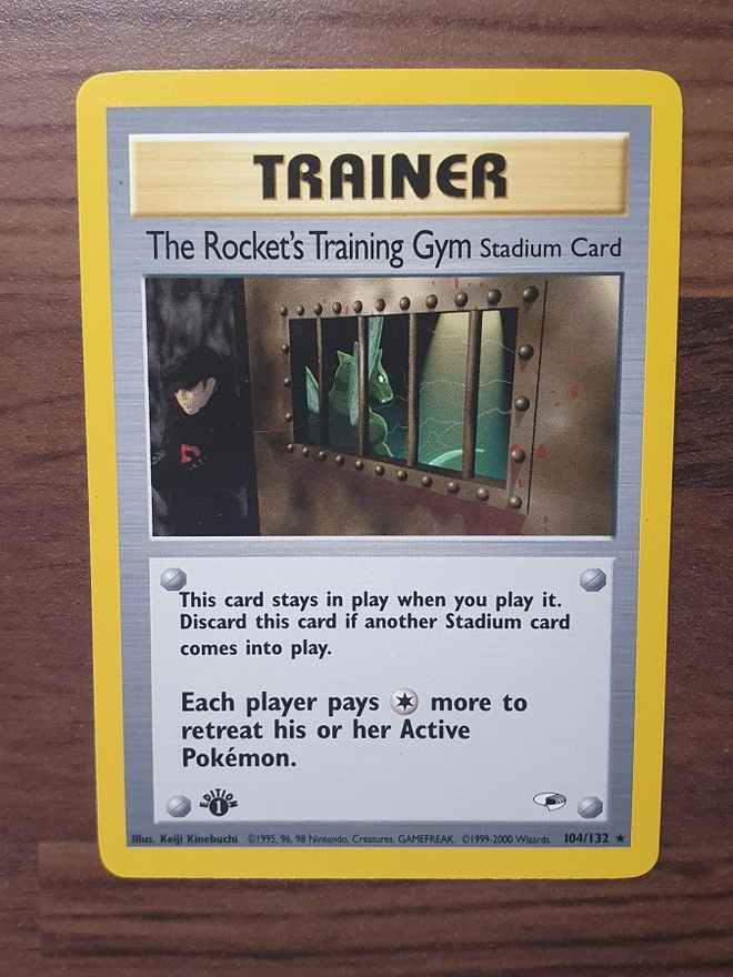 Pokemon The Rocket's Training Gym 1st edition 104/132