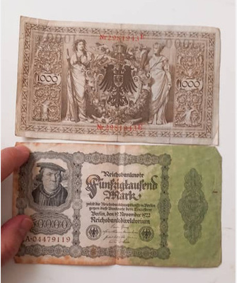 Vanha saksalainen paperiraha
