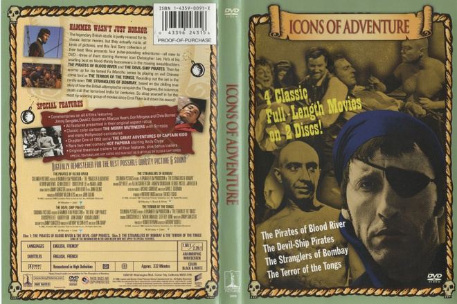 Icons of Adventure, Hammer, UK England, R1, 2-DVD