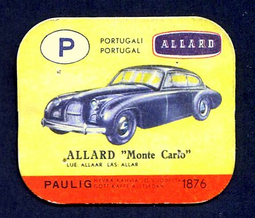 PAULIG KAHVILAPUT, ALLARD "Monte Carlo"
