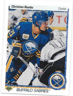 1990-91 Upper Deck #170 Cristian Ruuttu Buffalo ex- Ässät