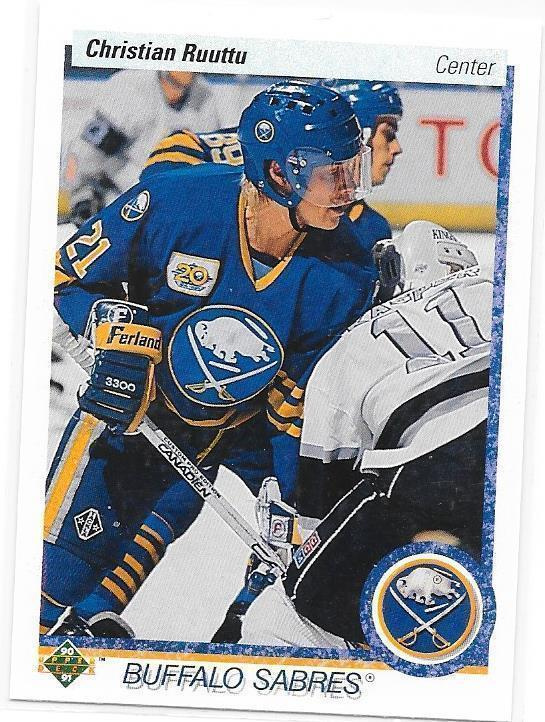 1990-91 Upper Deck #170 Cristian Ruuttu Buffalo ex- Ässät