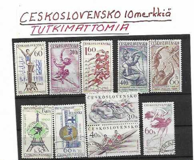 CESKOSLOVENSKO 10MERKKÄ-TUTKIMATTOMIA