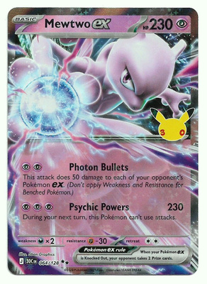 Mewtwo ex 64/128 Pokemon TCG