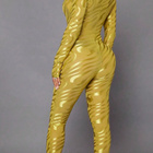 Seksikäs kuvioitu jumpsuit/catsuit koko M/38 ginger ALE-11€ - pikkukuva 2