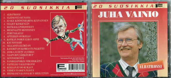 JUHA VAINIO . CD-LEVY . 20 SUOSIKKIA - ALBATROSSI