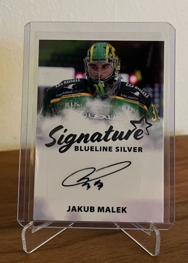 2024-25 Blueline Signature Silver Jakub Malek