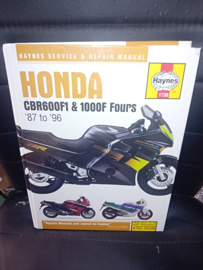 Korjauskäsikirja HONDA CBR600F1 & 1000F FOURS '87 to '96