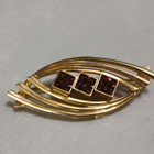 14k kullattu vintage stressi solki rintaneula - pikkukuva 1