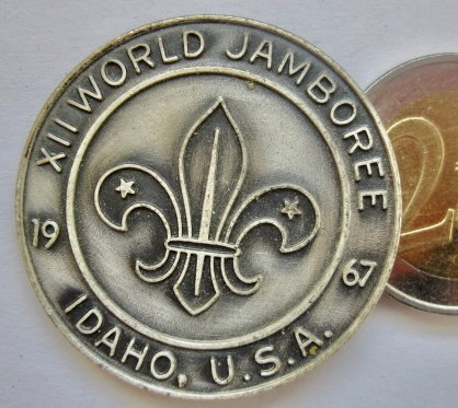 VANHA Mitali Jetoni Partio Maailman Jamboree 1967 Idaho USA