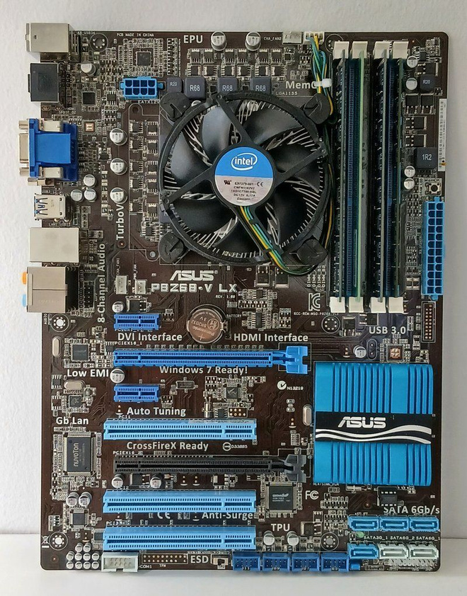 Asus P8Z68-V LX + Core i5 3470 + 16GB RAM