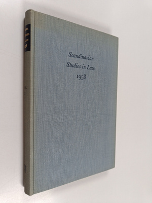 Folke Schmidt : Scandinavian studies in law 1958