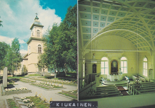 KIRKKOKORTTI - KIUKAISTEN KIRKKO - 1