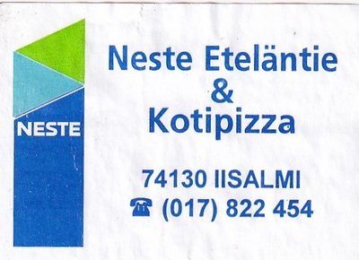 Iisalmi ,  NESTE  Eteläntie  & Kotipizza   s6/3