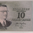 10 Markkaa 1963 Litt. A AZ9900190 - pikkukuva 1