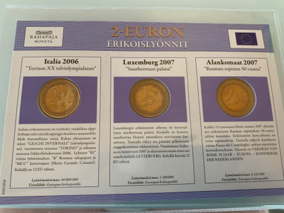 2 Euro erikoislyönti kolikot