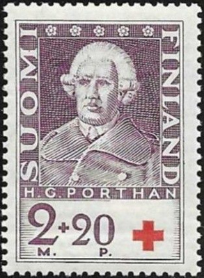 1935 Punainen Risti 2 mk + 20 p **  LaPe 189