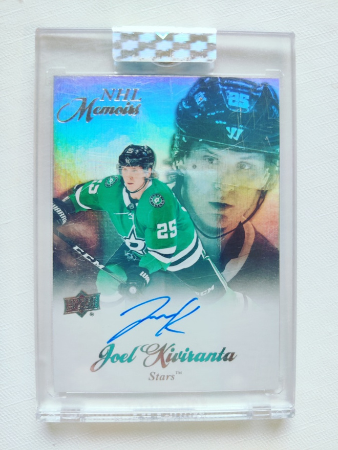 Joel Kiviranta - 21-22 UD Clear-Cut NHL Memoirs Auto