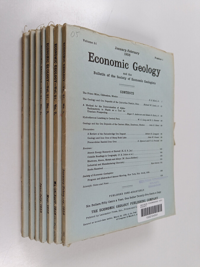Alan Bateman : Economic Geology and the Bulletin of the S...