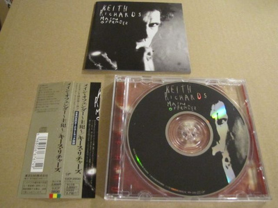 Keith Richards Main offender cd japani 1992 obi bonusbiisi