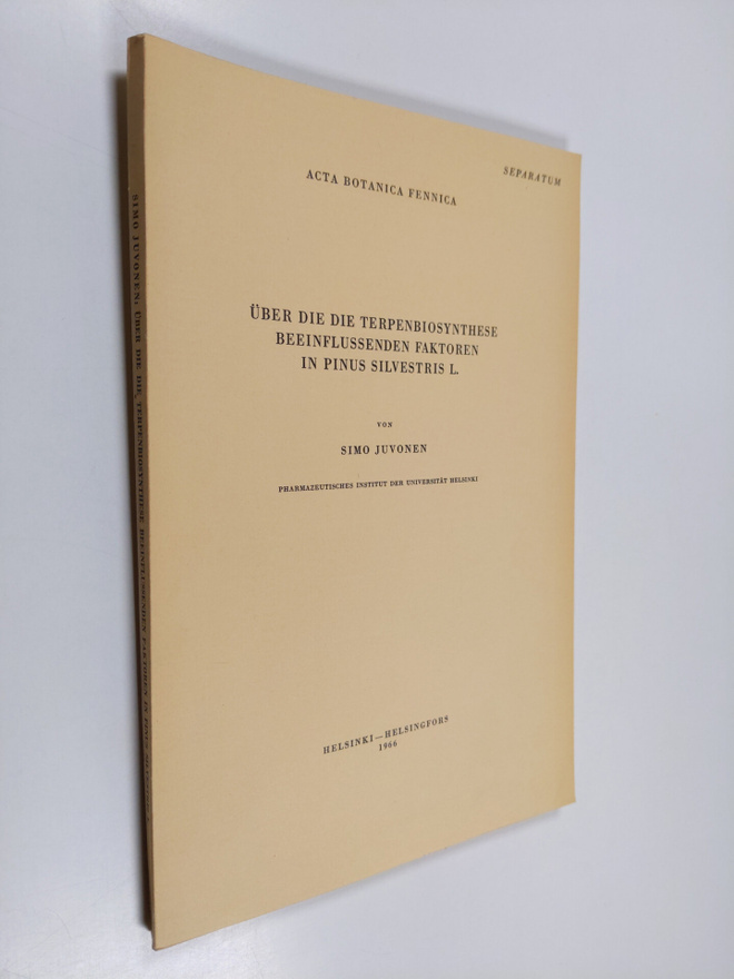 Simo Juvonen : Uber die Terpenbiosynthese beeinflussenden...