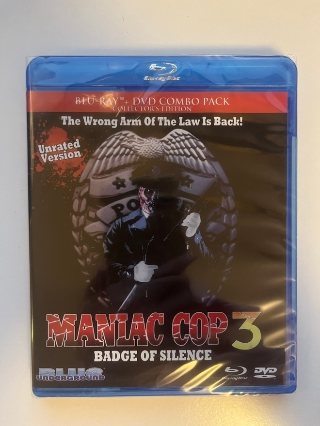 Maniac Cop 3 (Blu-ray + DVD) 1993 [Blue Underground] UUSI