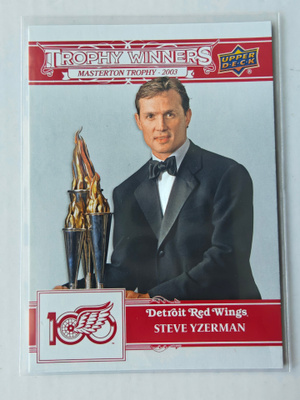 Steve Yzerman 2025-26 Detroit Centennial Trophy Winners