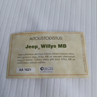 Kerkkä 90/7/26 Jeep Willys MB-pienoismalli perävaunulla - pikkukuva 3