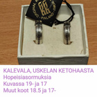 KALEVALA, USKELAN KETOHAASTA hopeinen rannekoru , säädettävä - pikkukuva 2