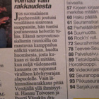 SEURA LEHTI 39 / 1991 SISÄLLYSLUETTELO KUVAT 2 - 4 - pikkukuva 5