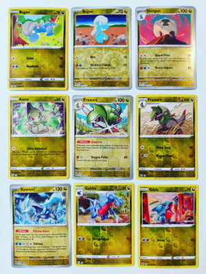 Pokemon Reverse Holo kortteja 9kpl