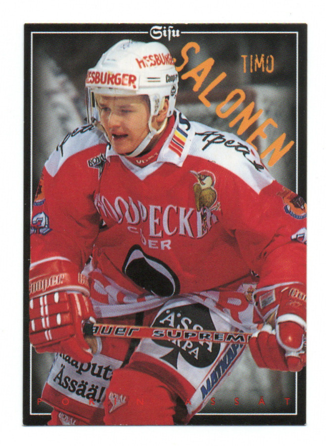 Leaf Jääkiekkokortti 1996 n:o 162 Timo Salonen Ässät