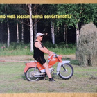 MOPO......heinämies mopedilla liikkeellä. - pikkukuva 1