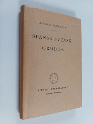Alfred Åkerlund : Spansk-svensk ordbok