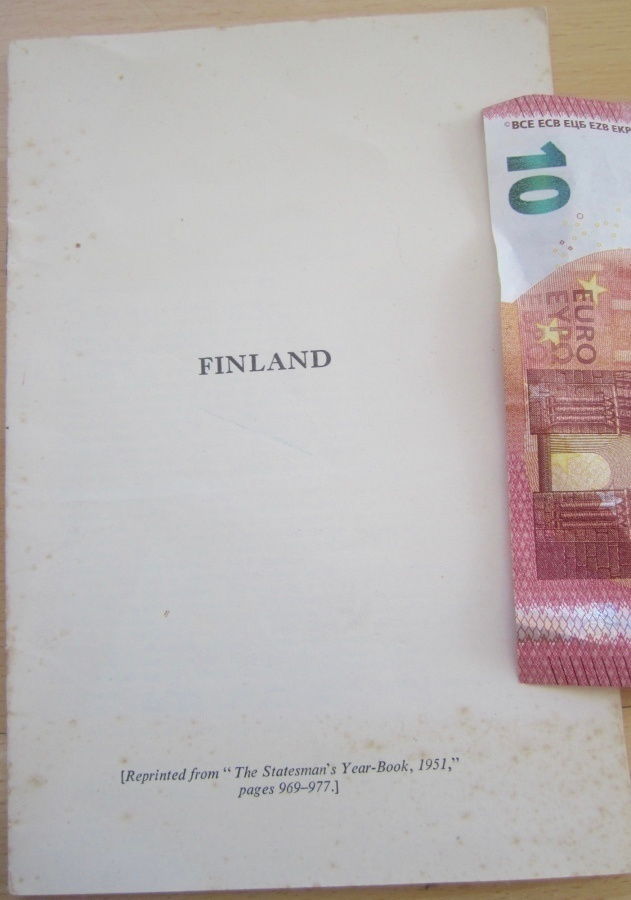 VANHA Opas Finland 1951 Helsinki Olympia 1952