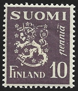 1930 M-30 L 10 p harmaht sinivioletti ** LaPe 144 a LP Lm1