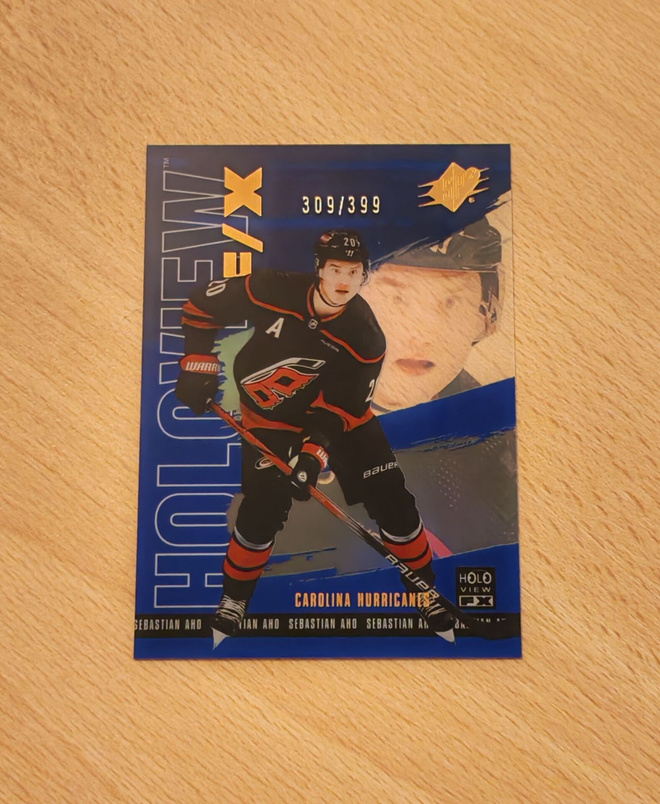 2024-25 SPx Sebastian Aho Holoview F/X Blue /399