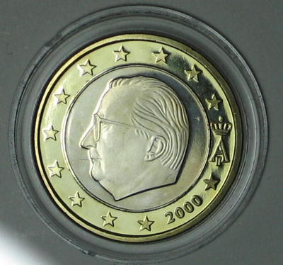 2000 BELGIA 1euro proof sarjasta