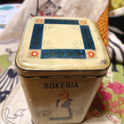 Sokeria vintage peltipurkki aihe kansallispuvut - pikkukuva 5