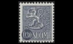 605IIy ** Leijonamalli 0,30 mk tyyppi II, y-paperi (1965)