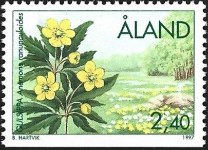 Åland 1997 ÅV 5 Kevätkukkia  2,40 mk ** LaPe 123