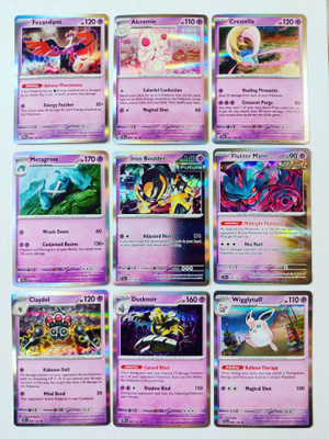 Pokemon Holo Rare kortteja 9kpl