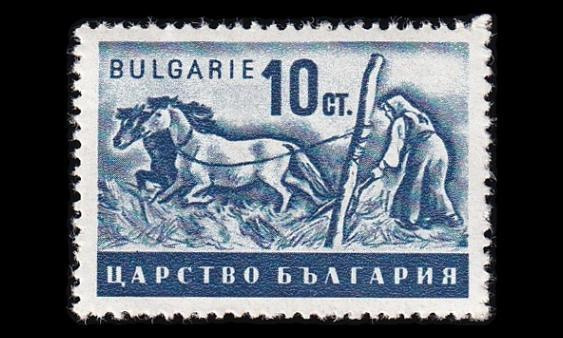Bulgaria 413 ** Maatalous 10 St sininen (1940)