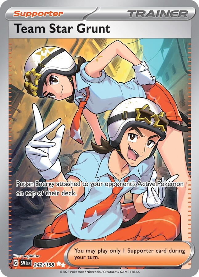 Team Star Grunt 242/198 - Scarlet & Violet - NM/M