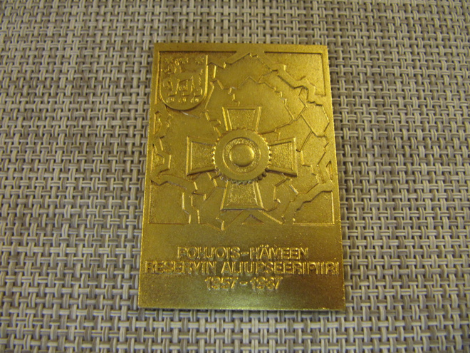 Pohjois-Hämeen Reservin Aliupseeripiiri 1957-1987 mitali.