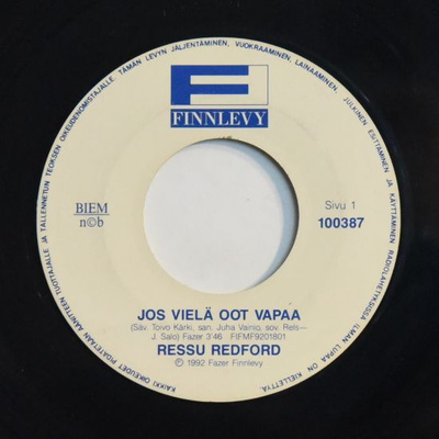 Single: Redford, Ressu / Koriseva, Arja - Jos vielä oot .../