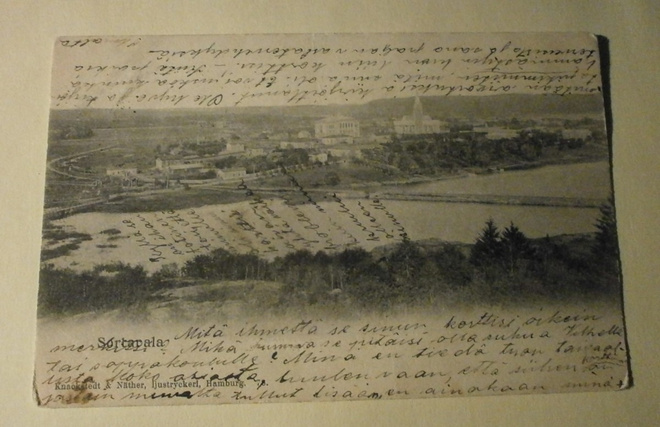 Sortavala, silta ja yleisnäkymä kaupunkiin, p. 1903