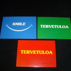Postikortti 3 kpl TERVETULOA ja SMILE - pikkukuva 1