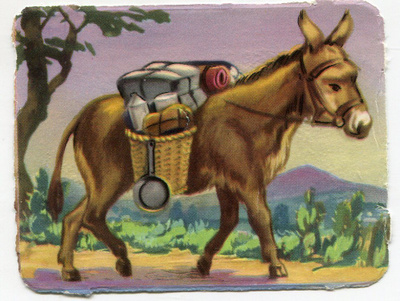 ALE - M.P. 890 - Eläinnelkku - Aasi - 1950-luvulta!!!