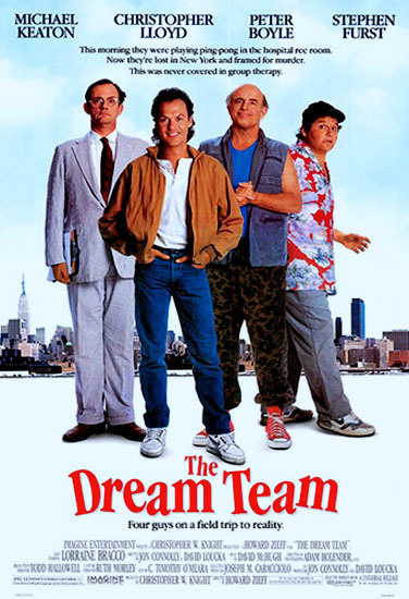 Dream Team 1989, Michael Keaton, käenpesä komedia SUOMITXT